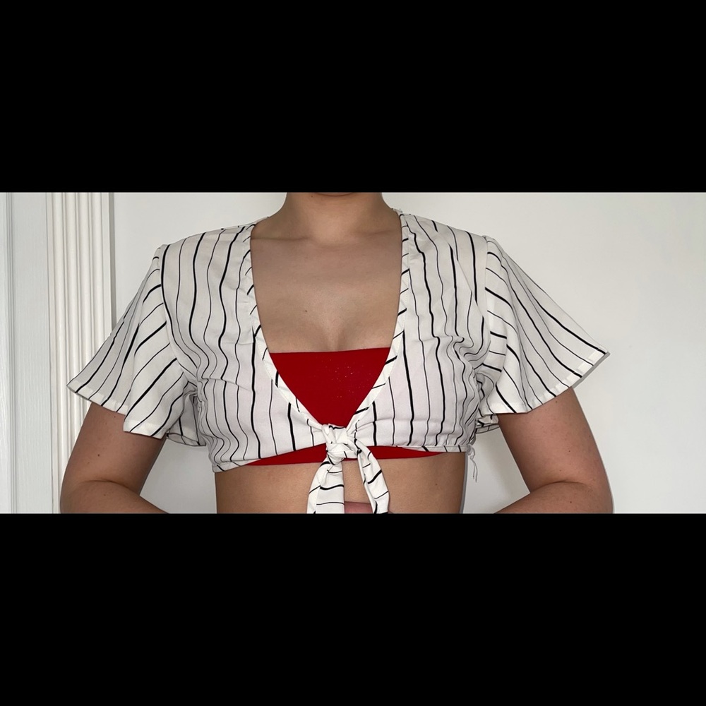Princess Polly Tie front crop top